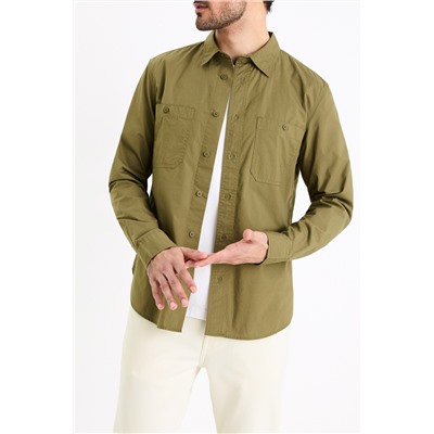 Camisa regular fit - Verde