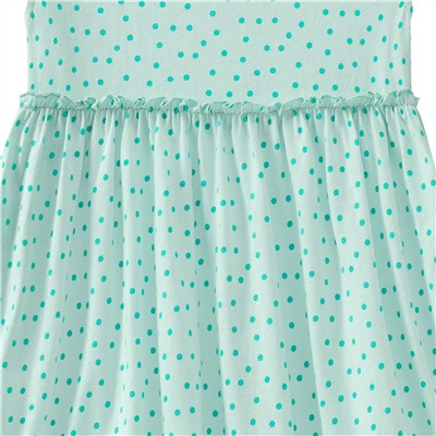 Mädchen Kleid mit Pünktchen allover