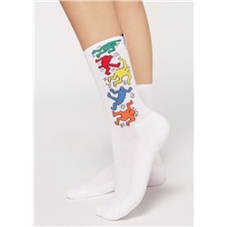 Kurze Sportsocken mit Motiv Keith Haring™