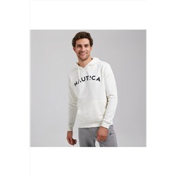 Nautica Erkek Krem Standart Fıt Uzun Kollu Sweatshırt KE37604T