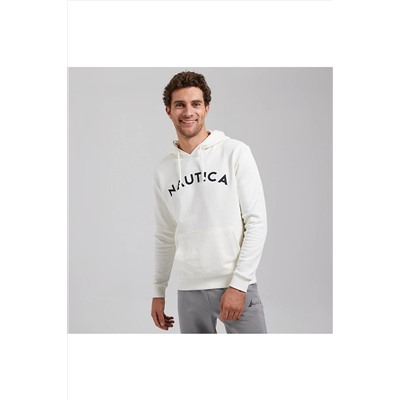Nautica Erkek Krem Standart Fıt Uzun Kollu Sweatshırt KE37604T