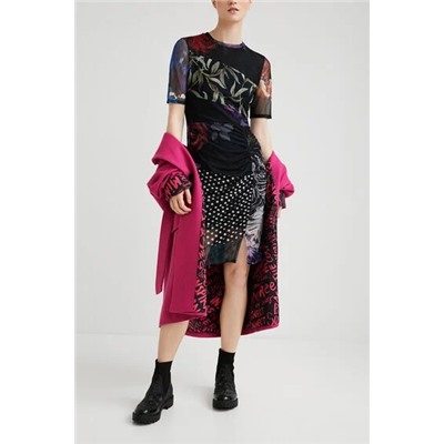 Vestido slim midi