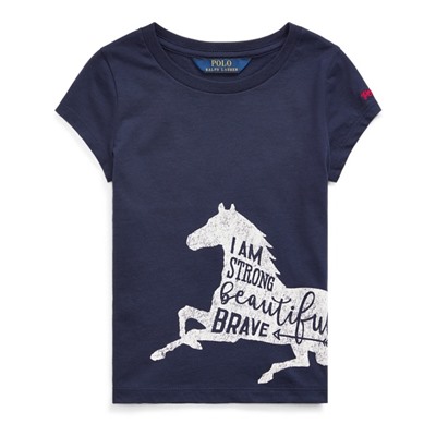 GIRLS 2-6X Cotton Jersey Graphic Tee