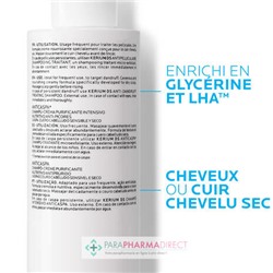 La Roche Posay Kerium Antipelliculaire - Shampooing-Crème - Pellicules Sèches 200ml