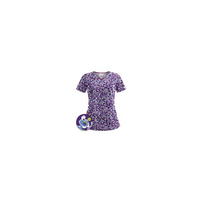 UA Passion Posies Grape Scrub Top