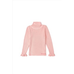Kız Çocuk Toz Pembe Kazak