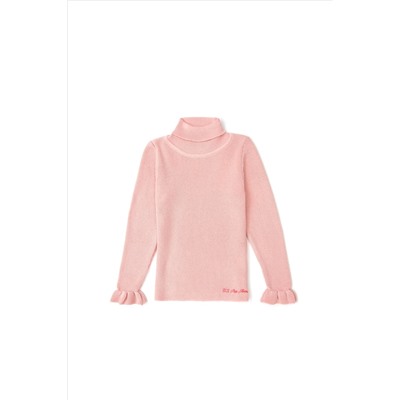 Kız Çocuk Toz Pembe Kazak
