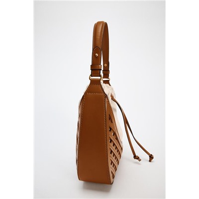 CONTRAST BUCKET BAG