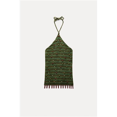 BAUBLE CHRISTMAS TREE KNIT TOP