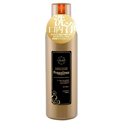 PIERAS Propolinse Gold Ополаскиватель для полости рта с индикацией загрязнения с прополисом и апельсином 600 мл бутылка с колпачком-дозатором