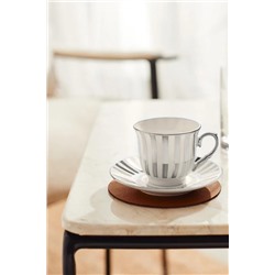 Blanche 2'li Kahve Fincan Takımı - Renkli - 90 ml