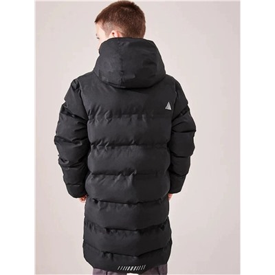 Детская теплая удлиненная куртка для мальчика  Nex*t  Материал: с ветро и водозащитой