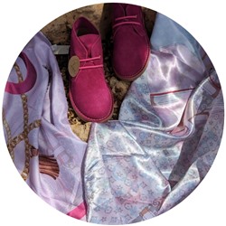 AB.Z. SAFARY MAGENTA+Двух сторонний шелковый палантин Silk FLO (110) celeste АКЦИЯ
