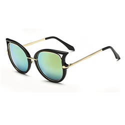 Women's Fashion Flash Mirror Vintage Cat Eye Sunglasses