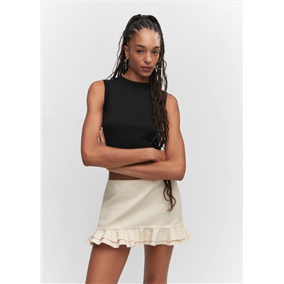 Top crop cuello halter