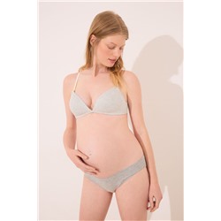 Sujetador CHARMING 'maternity' canalé gris