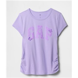 Kids Ruched Gap Logo T-Shirt