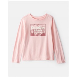 Girls Paris Long-Sleeve Graphic Tee - Ivory