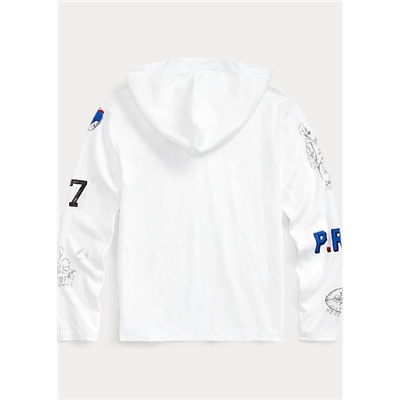 Boys 8-20 Polo Bear Cotton Hooded Tee