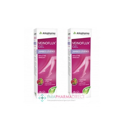 ArkoPharma Veinoflux Gel Jambes Légères Bien-Etre Immédiat 2x150mlLot  × 2