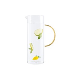 Monica Borosilikat Cam Sürahi - Sarı - 1000 ml