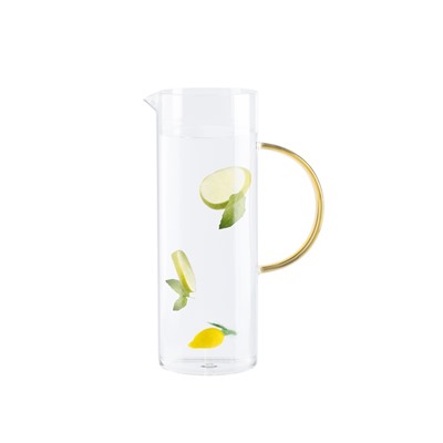 Monica Borosilikat Cam Sürahi - Sarı - 1000 ml