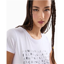 SLIM FIT T-SHIRT WITH LOGO LETTERING