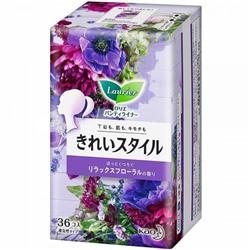 Ежедневные гигиенические прокладки Laurier Style Blossom KAO , аромат цветов 36 шт