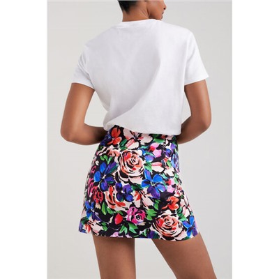 Minifalda floral