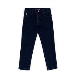 Kız Çocuk Koyu Mavi Jean Pantolon