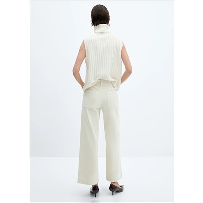 Pantalón culotte pana