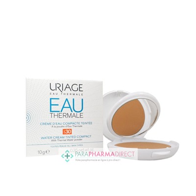 Uriage Crème d'Eau Compacte Teintée SPF30 Haute Protection Solaire 10g