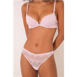 Tanga encaje rosa