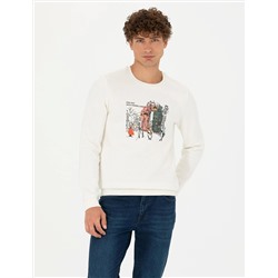 Ekru Regular Fit Sweatshirt