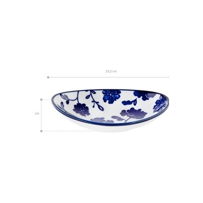 Rêve Bleu Angers New Bone China Oval Tabak
