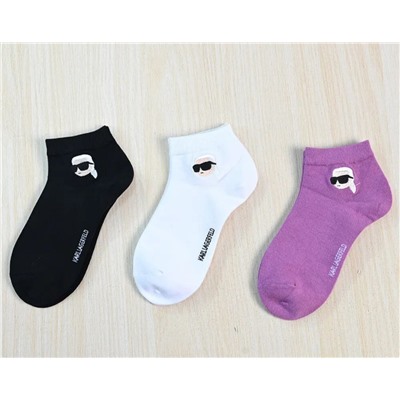 Набор хлопковых носочков (3 пары в упаковке) KARL LAGERFEL*D