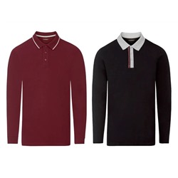 LIVERGY® Poloshirt Herren, langarm, aus hochwertiger Pikee-Qualität