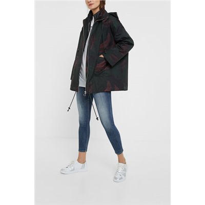 Chaqueta oversize impermeable 2 en 1