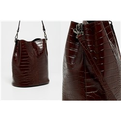 Bolso de piel Bruna Marrón