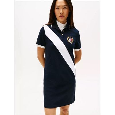 Banner Stripe Polo Dress