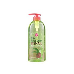 Гель для душа и ванны с алое вера и улиточной слизью  Aloe Vera & Snail от Cathy Doll 750 мл / Cathy Doll Aloe Vera & Snail Soothing Body Bath Gel 750 ml