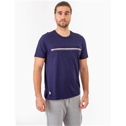 EMBOSSED SIGNATURE STRIPE JERSEY T-SHIRT