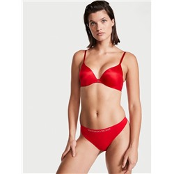 Seamless Lace-Trim Thong Panty