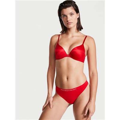 Seamless Lace-Trim Thong Panty
