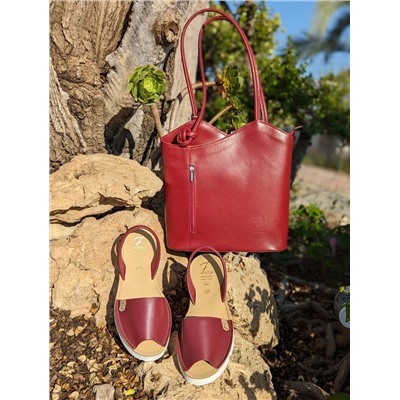 AB.Zapatos · 3202 · Granate+PELLE MOCHILA NAPA GRANATE АКЦИЯ
