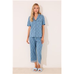 Pijama camisero Capri 100% algodón paisley