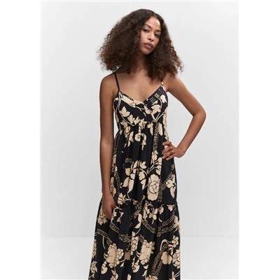Vestido estampado vuelo