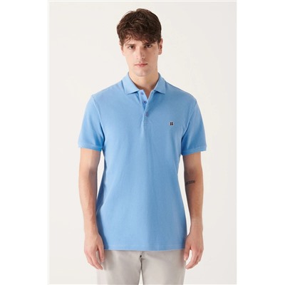Mavi %100 Pamuk Serin Tutan Polo Yaka T-Shirt