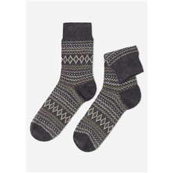 Kurze Herren-Baumwollsocken mit Muster