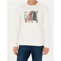 Ekru Regular Fit Sweatshirt